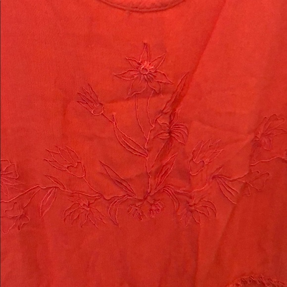 Embroidery Ruffle Tank - Picture 2 of 2